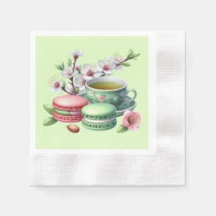 Cute tea party cookies napkin