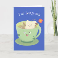 Cute teabag cup cartoon humour character