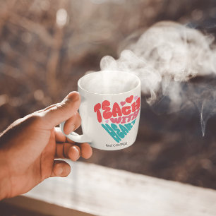 Cute Teach and COFFEE Red/Blue Mug