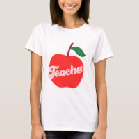 Cute Teacher Apple T-shirt