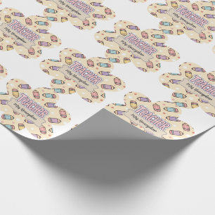  Cute Teacher Appreciation Pencil Pattern  Wrapping Paper