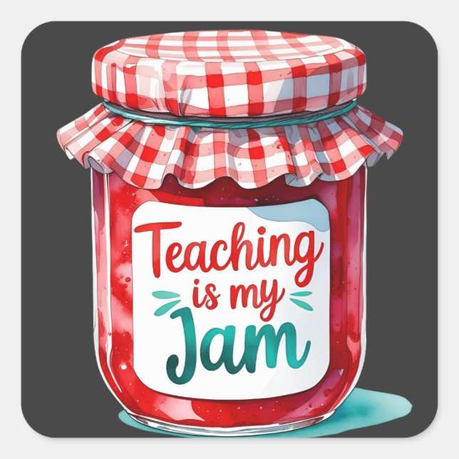 Cute Teacher Back to School Gift Square Sticker (Front)