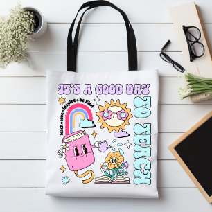 Cute Teacher It's a Good Day to Teach Groovy Tote Bag