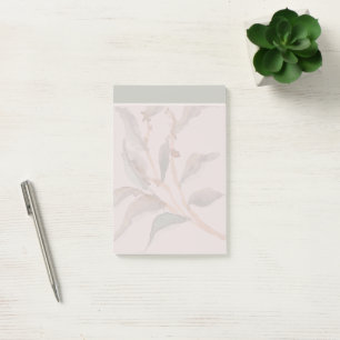 Cute teacher memory Natural Greenery background Post-it Notes