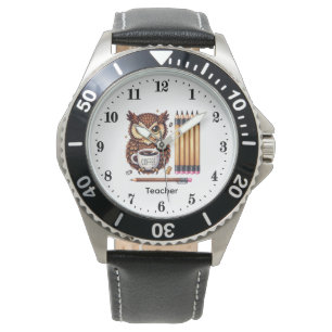 Cute Teacher owl customisable Watch