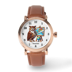 Cute Teacher owl customisable Watch