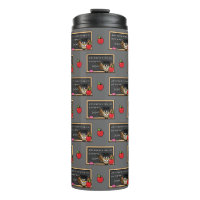 Cute Teacher Owl with Apple Cartoon