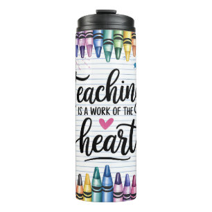 Cute Teacher Thermal Tumbler