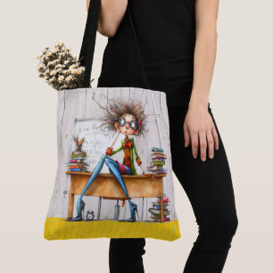 Cute Teacher Tote - See Back   Bag