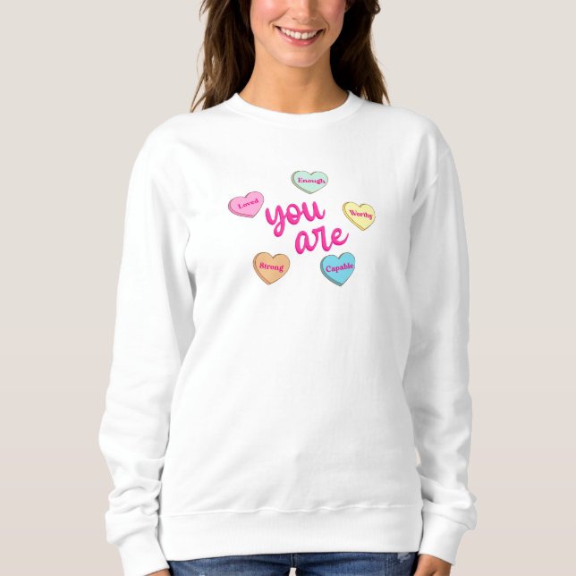 Cute Teacher Valentine Sweatshirt (Front)