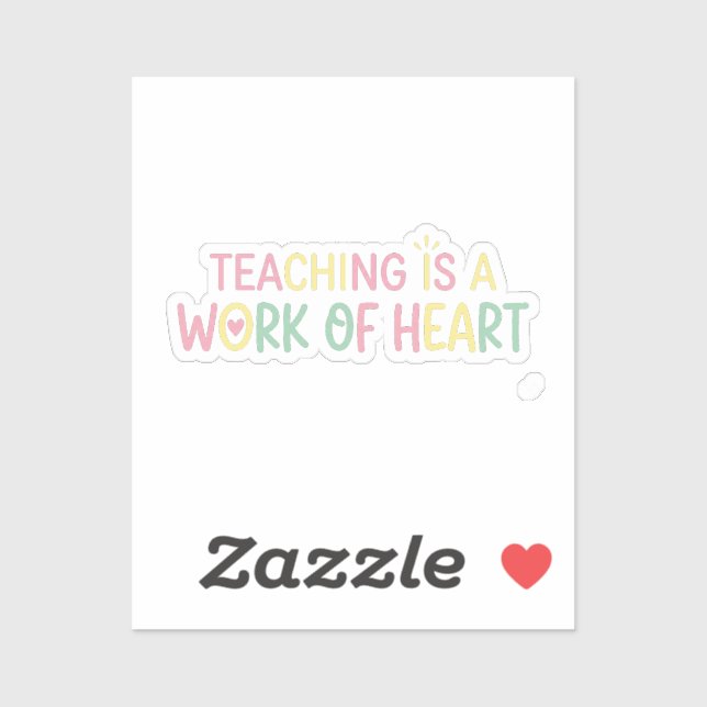 Cute Teaching is a Work of Heart Teacher Travel (Sheet)