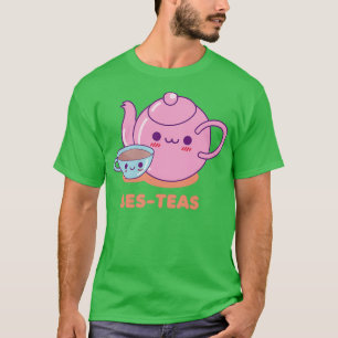 Cute Teacup and Teapot Bes Teas Besties T-Shirt
