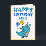 Cute Teal T-Rex Dinosaur Grandson 1st Birthday Card<br><div class="desc">Cute Teal T-Rex Dinosaur Grandson 1st Birthday, this design is for anyone looking for something nice for a little boy on his 1st birthday. If you're looking for 1st birthday invitations, especially for your grandson, this one is perfectly what you need. The design features a cute dinosaur wearing a bow...</div>