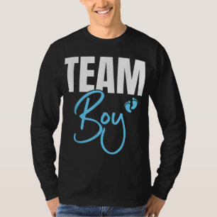 Cute Team Boy gender reveal party Idea for dad T-Shirt
