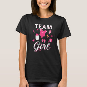 Cute Team Girl  Gender Reveal  Team Pink T-Shirt