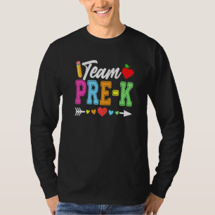 Cute Team Pre K Teachers Students Back To School T-Shirt