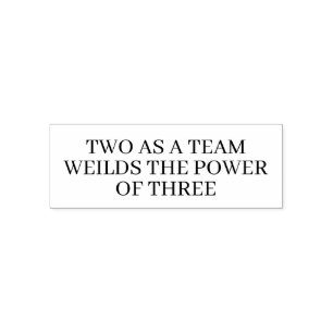 cute teamwork motivational quote self-inking stamp
