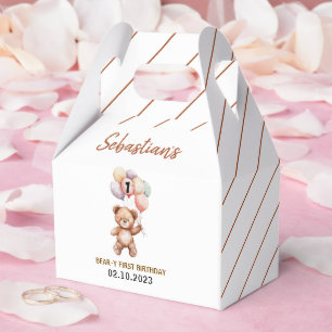 Cute Teddy Bear 1st Birthday   Sweet Bear  Favour Box
