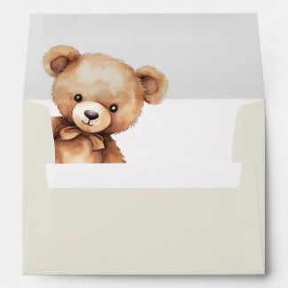 Cute Teddy Bear 5" x 7" Envelope