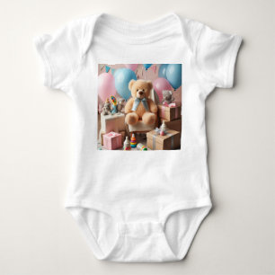 Cute Teddy Bear  Baby Bodysuit