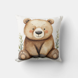 Cute Teddy Bear Baby Shower and Kids Birthday Gift Cushion