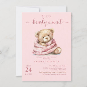 Cute Teddy Bear Baby Shower Invitations