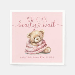 Cute Teddy Bear Baby Shower Napkin