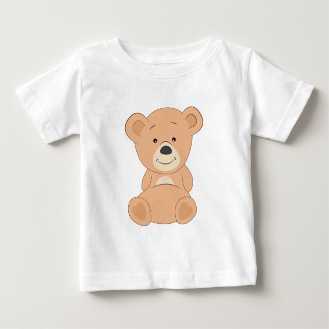 Cute Teddy Bear Baby T-Shirt (Front)