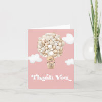 Cute Teddy Bear Balloons Girl Baby Shower 