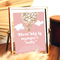 Cute Teddy Bear Balloons How Big is Mummy's Belly