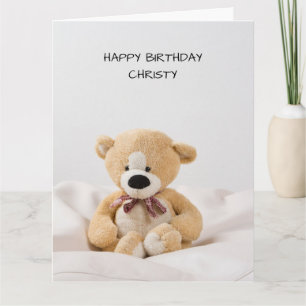 Cute Teddy Bear Birthday Card