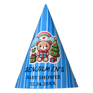 Cute Teddy Bear Birthday Paper Party Hats