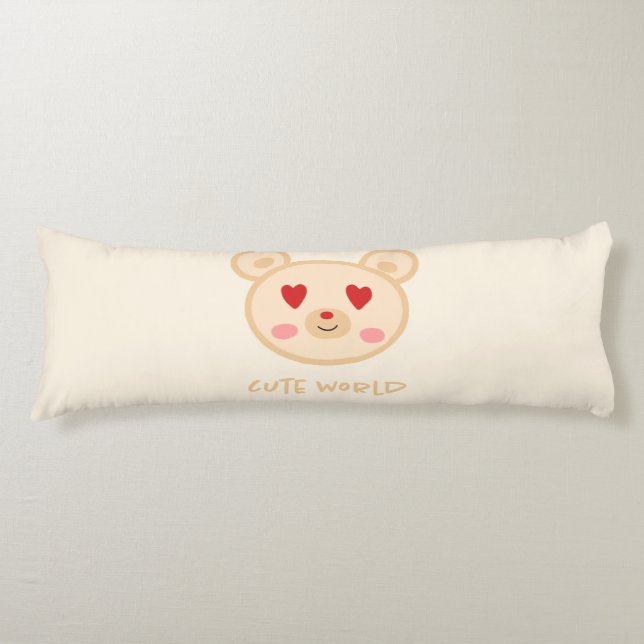 Cute teddy bear body cushion (Front)