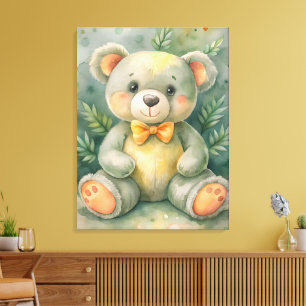 Cute Teddy Bear Canvas Print