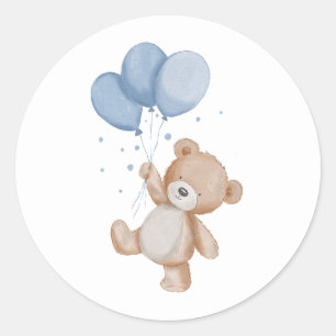 Cute Teddy Bear Classic Round Sticker