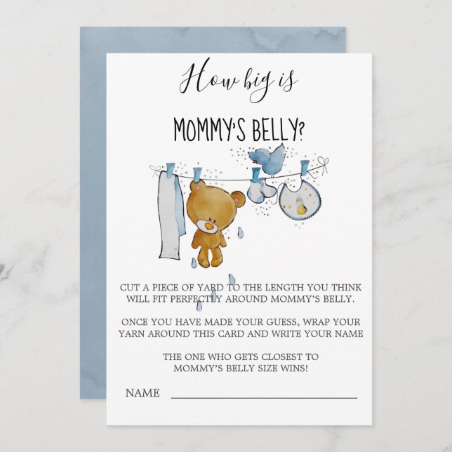 Cute Teddy Bear Clothes How Big Is Mummy’s Belly (Front/Back)