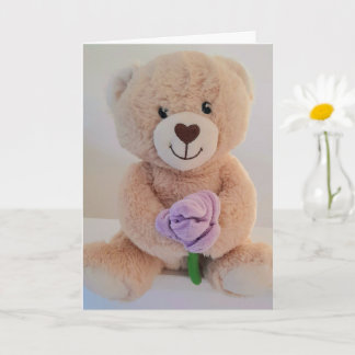 Cute Teddy Bear Congratulations on Your New Baby Card