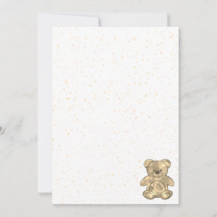 Cute Teddy Bear Custom Invitation