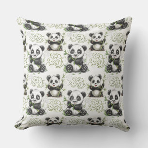 Cute , teddy bear , funny ,baby ,panda , bamboo  cushion