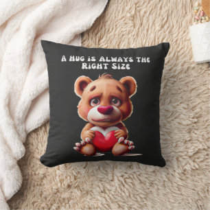 Cute Teddy Bear Hug Cushion