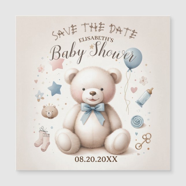 Cute Teddy Bear Invitation (Front)