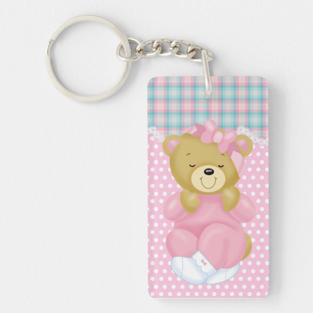 Cute Teddy Bear Key Ring (Front)