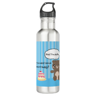 Cute Teddy Bear Kids Funny Joke 710 Ml Water Bottle