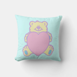 Cute Teddy Bear Love Heart Cushion