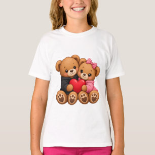 Cute Teddy Bear Love T-Shirt Adorable Couple Bea