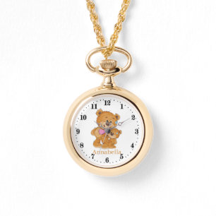 Cute Teddy Bear lovers add name Watch