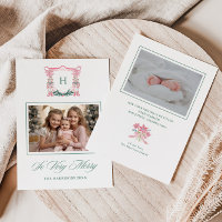 Cute Teddy Bear Monogram Crest