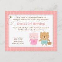 Cute Teddy Bear Picnic Kids Party Birthday