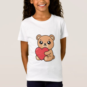 Cute Teddy Bear Portrait T-Shirt   Aesthetic Overs