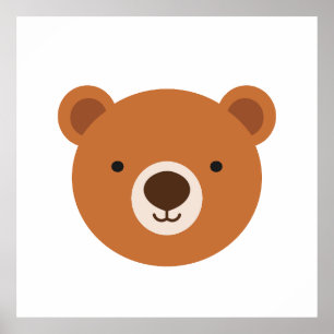 Cute teddy bear poster